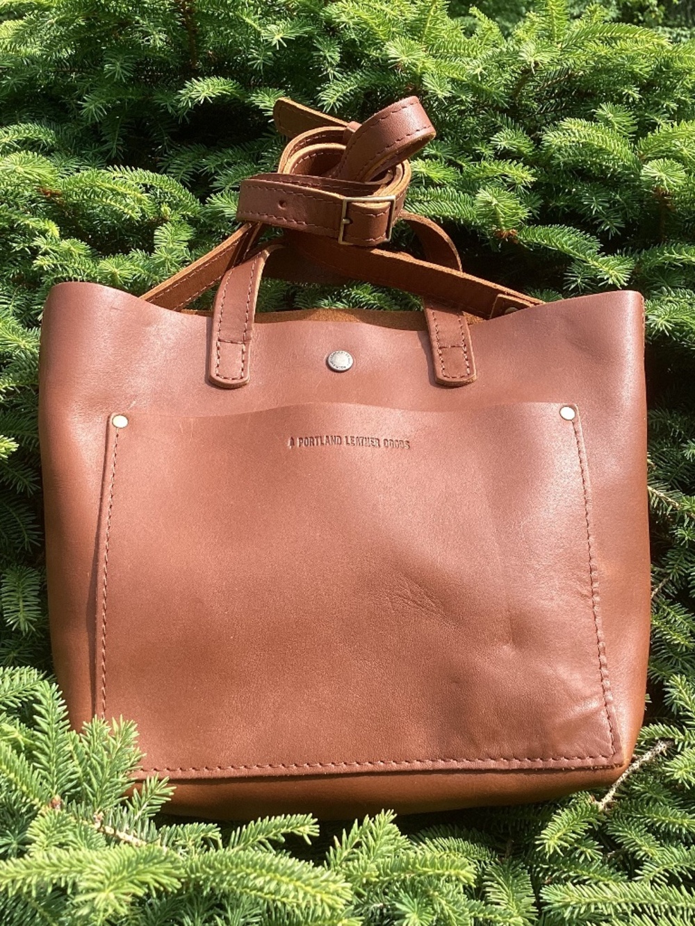 Portland Leather Goods Honey Mini Crossbody Tote Handbag🦋